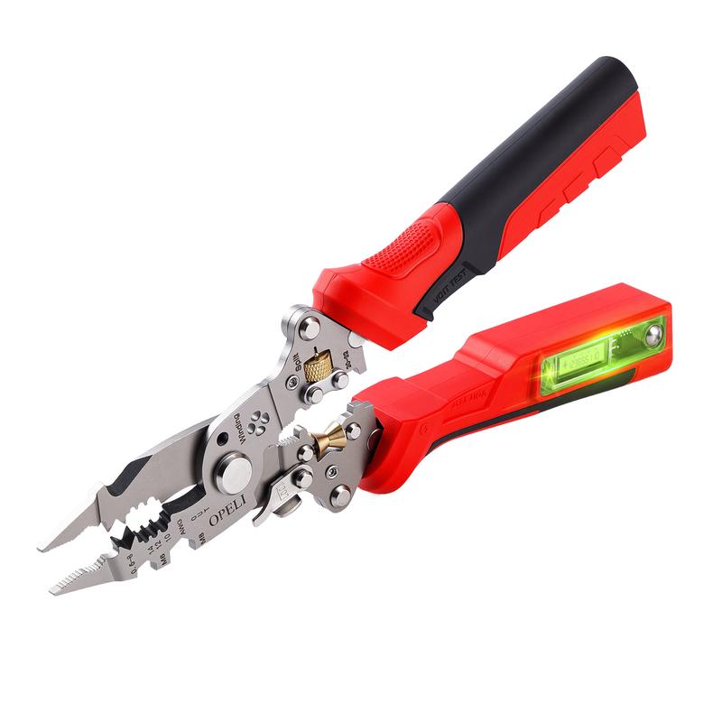 Multifunzione Pinza Spellafili Ricaricabile con Tester Voltaggio