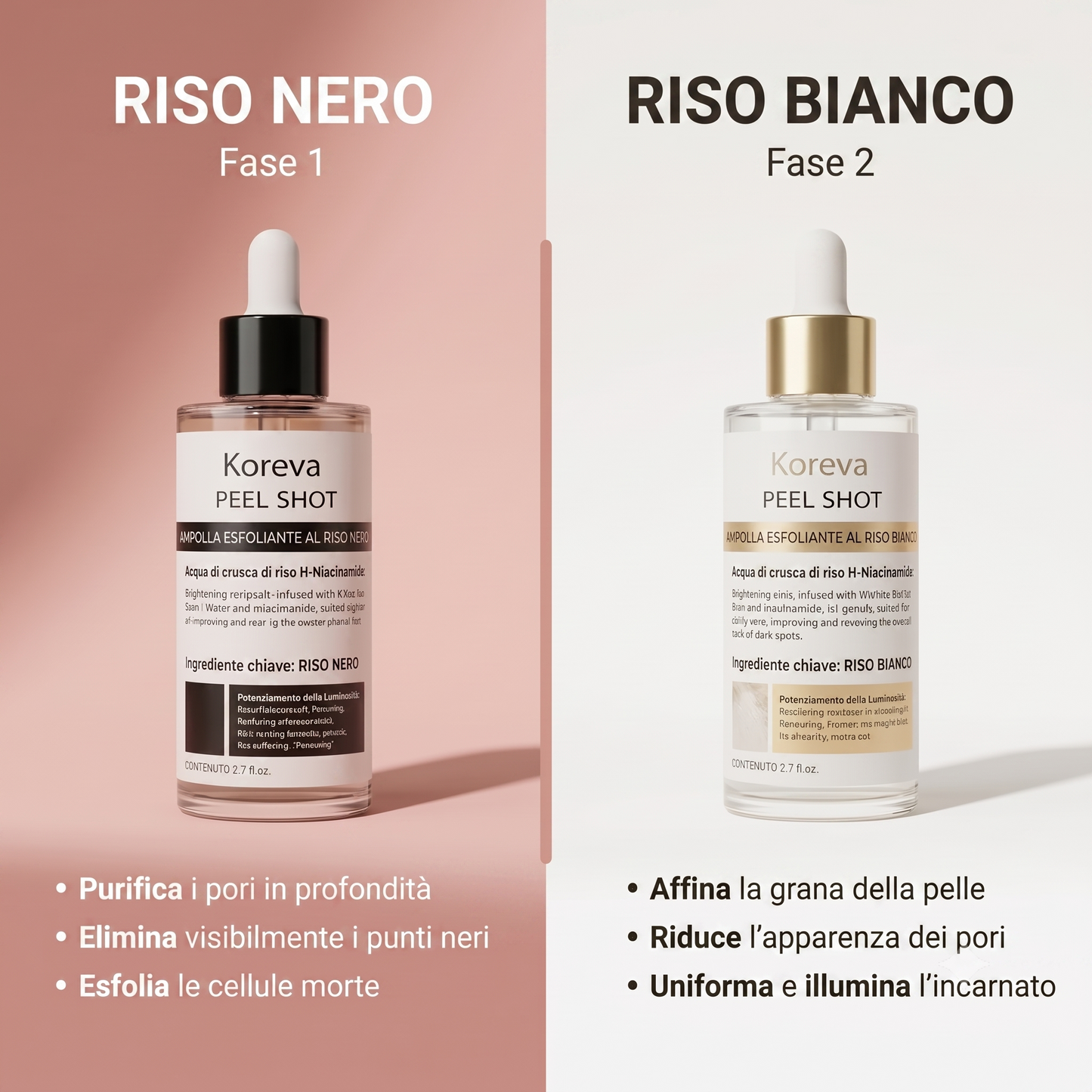 Pori Affinati e Pelle Purificata con Esfoliante al Riso Coreano