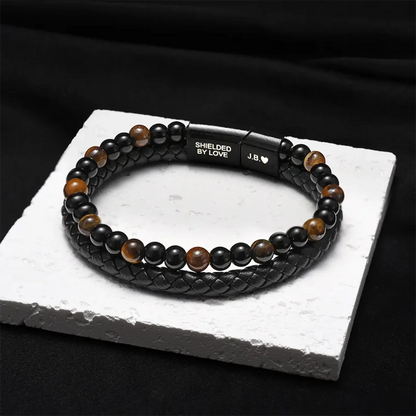 Bracciale Occhio di Tigre dello Scudo del Figlio