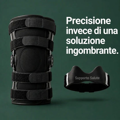 Supporto mirato esattamente nel punto in cui il ginocchio cede