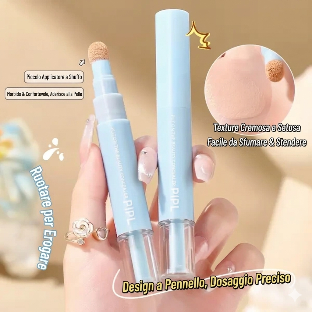 PIPL Dual Concealer and Foundation – 2-in-1 a Lunga Tenuta (24h)