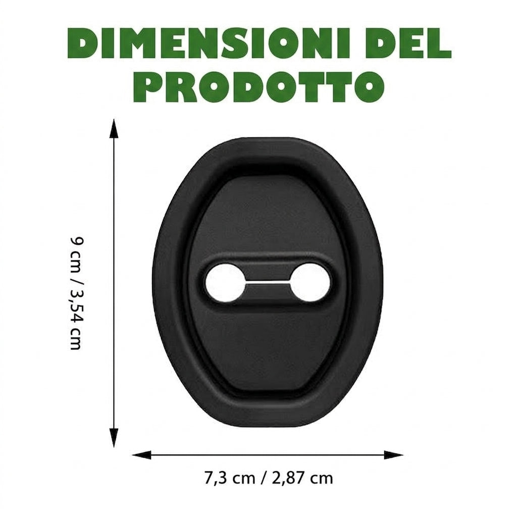 Confezione da 8 - Installazione Facile Copertura Serratura Porta Auto Autoadesiva