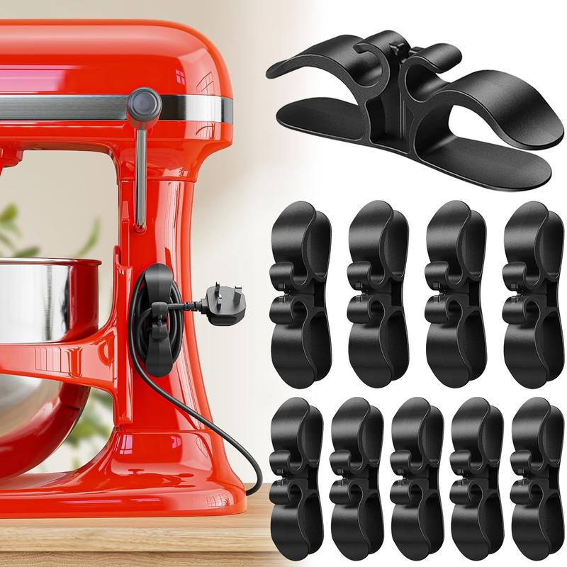 Organizzatore Cavi Cucina con Ganci Silicone e Colla 3M