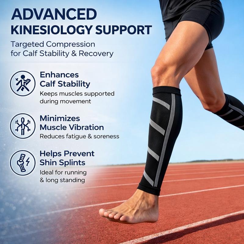 Supporto Regolabile Compressione Gambe Morbido Antiscivolo 3 Paia