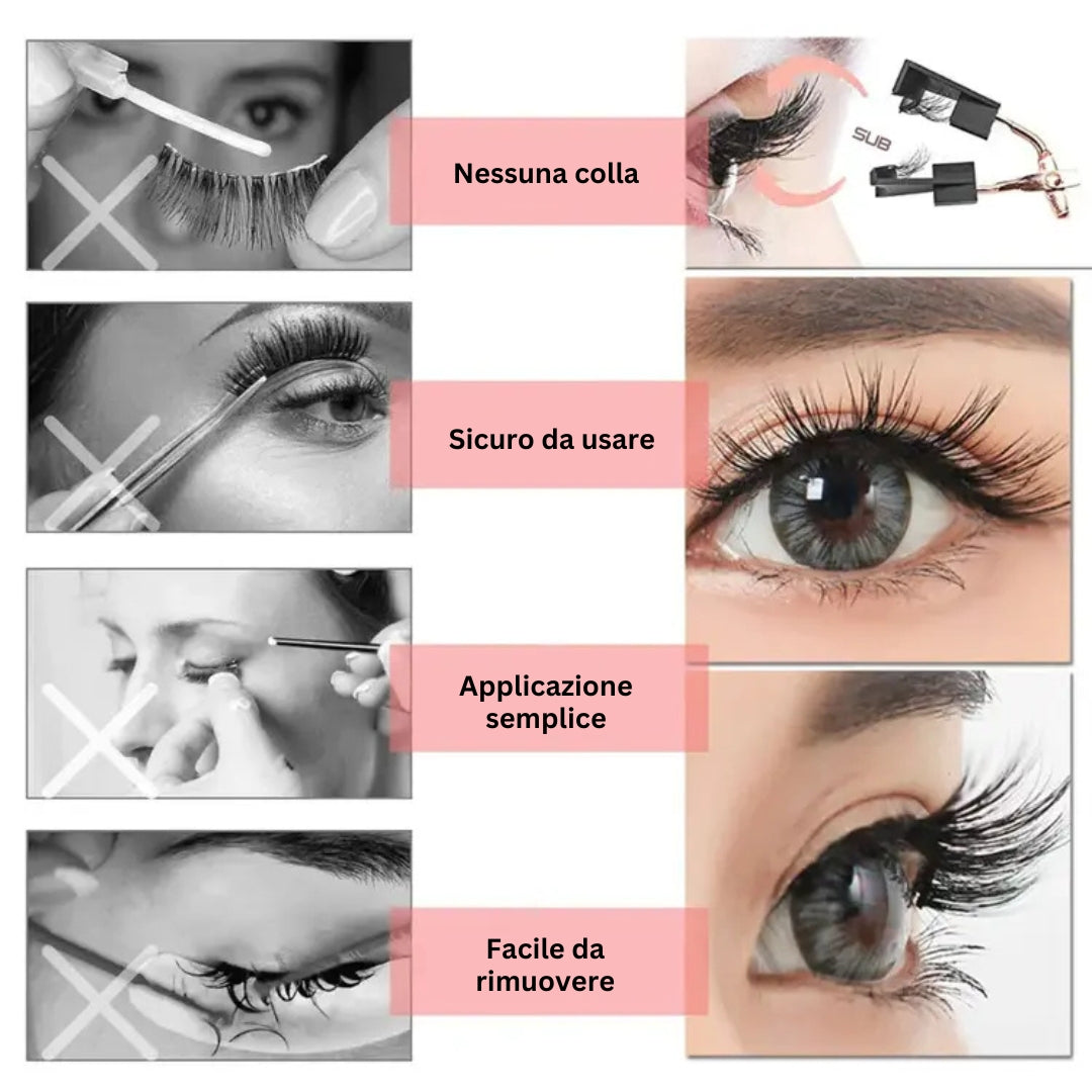 LashLux© - Kit Ciglia Magnetiche con Applicatore