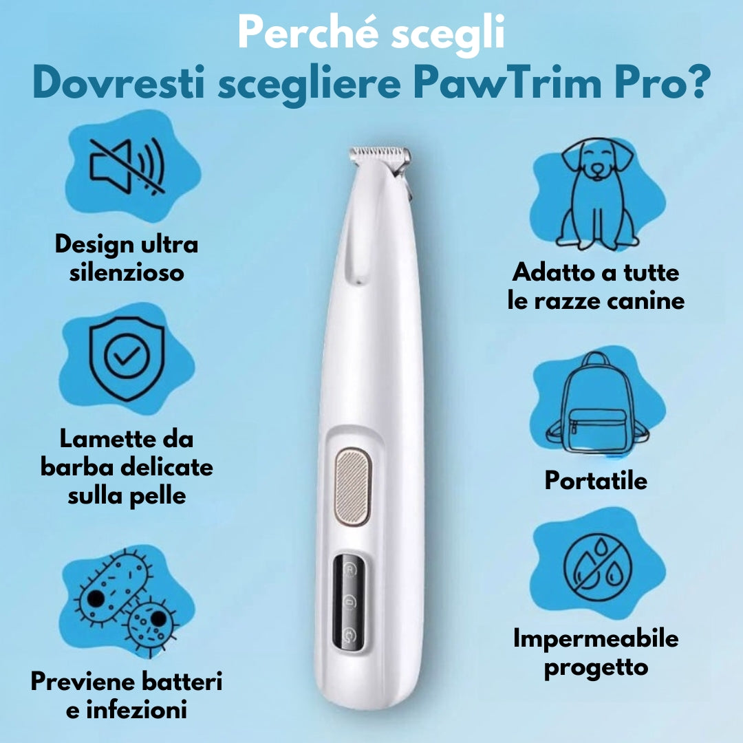 PawTrim Pro™ - Cura delle zampe indolore in pochi secondi