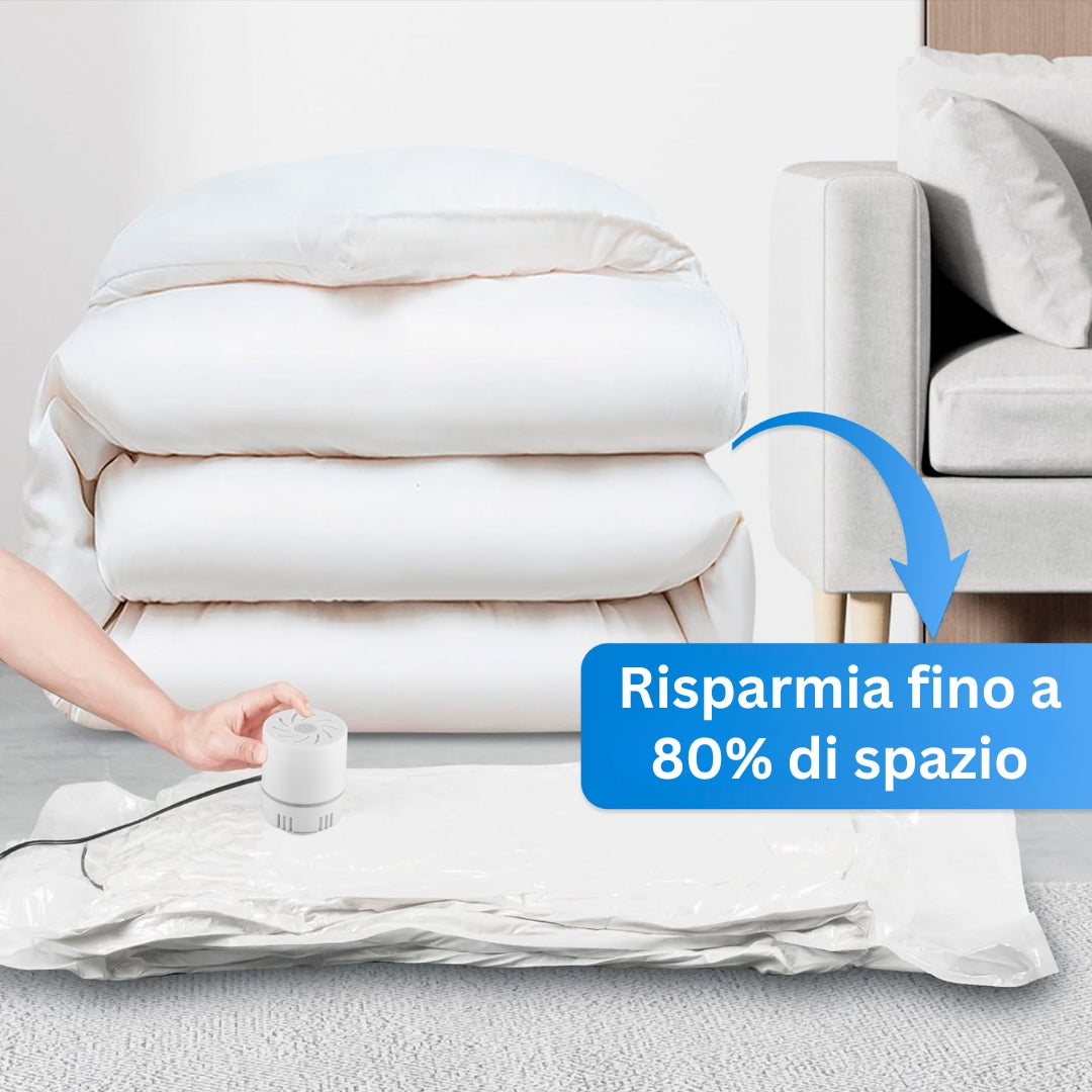 CONFEZIONE DI SACCHETTI SOTTOVUOTO CON POMPA ELETTRICA