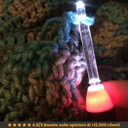 TejePlus - Kit per uncinetto LED 11 in 1 + custodia e caricabatteria GRATUITI.