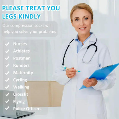 Supporto Regolabile Compressione Gambe Morbido Antiscivolo 3 Paia