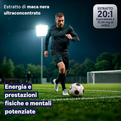 Aumento Energia Integratore Maca Nera Ultra Concentrata