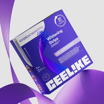 (14 unità) - CEELIKE Strisce dentali con idrossiapatite – Gusto menta e cedro