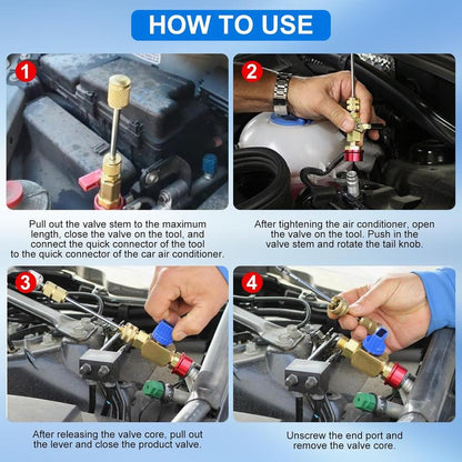 Manutenzione Rapida Valvola R134A Kit Strumenti per Auto