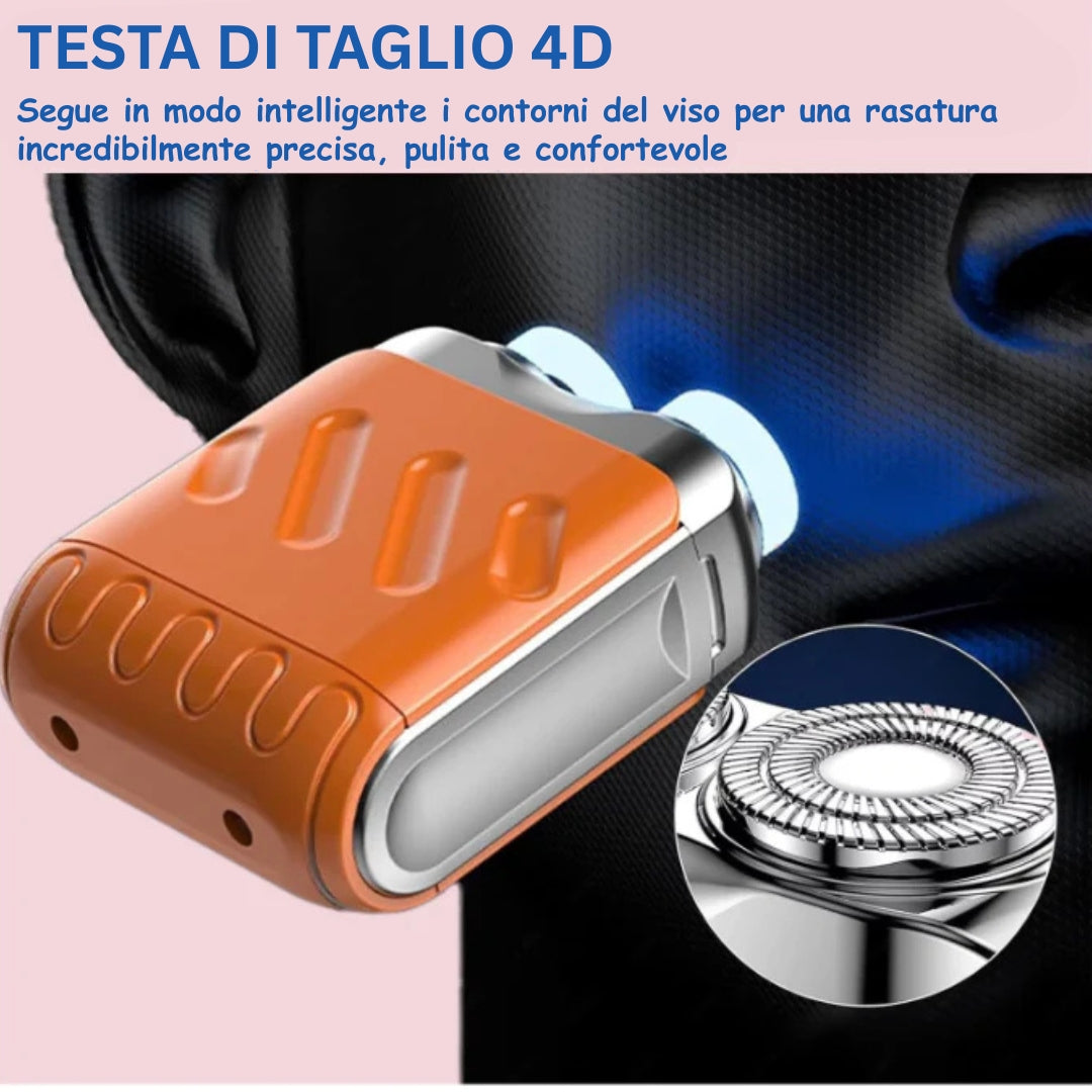 Rasoio elettrico 2025 – Rasatura a secco e a umido, compatto e potente, unisex