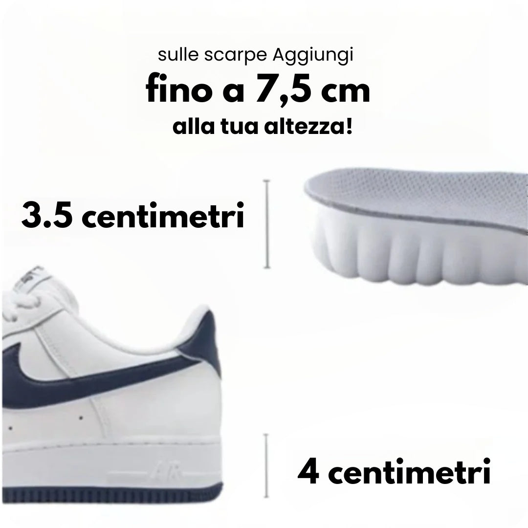 Solette ortopediche FlexStep™ con rialzo in altezza
