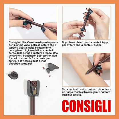 Trucco Occhi Matita Eyeliner Resistente a Sbavature Punta Morbida