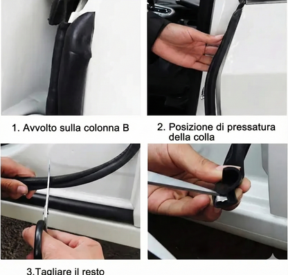 2 pezzi - Nastro sigillante per portiera auto