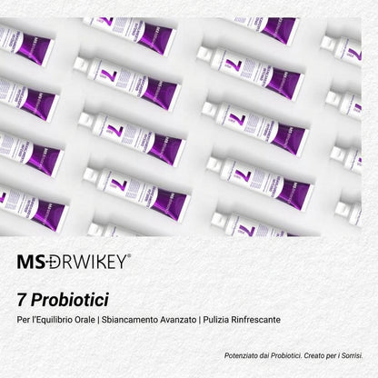 Sbiancante Dentifricio con 7 Probiotici Formula Viola Potenziata