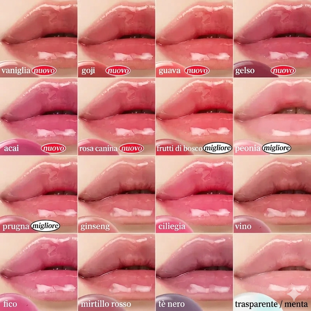 (Confezione da 3) - Idratazione Intensa Rossetto Nooni Apple Effetto Lucido Duo Trio