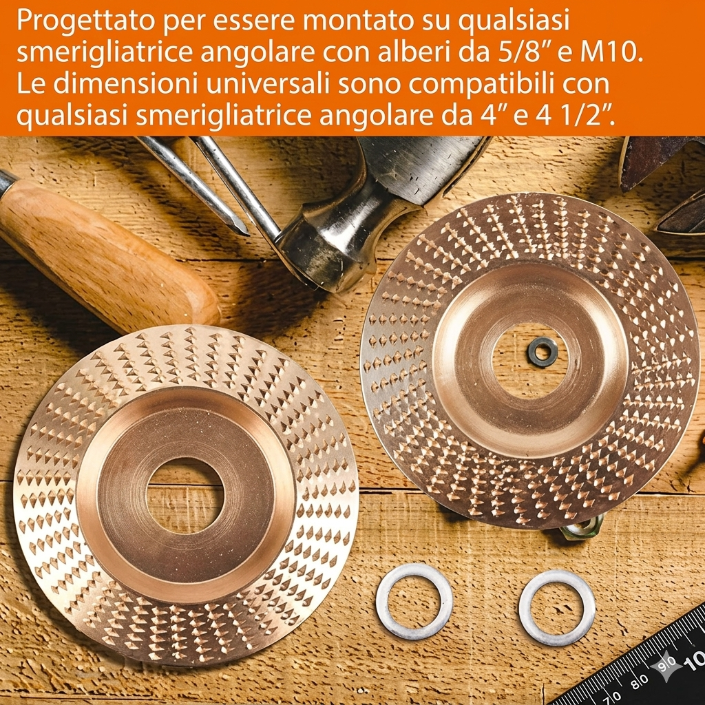 Confezione da 3 - Resistenti Dischi Abrasivi per Levigatrice Uso Legno e Metallo