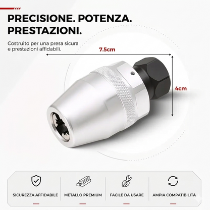 Rimozione Viti Rotte Set Estrattore 6-13mm Manuale Resistente