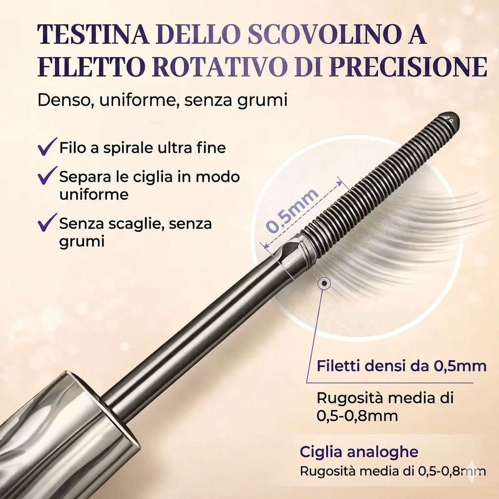 Allungante E Curvante Mascara Tubo Spazzola A Spirale Waterproof