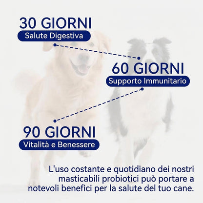 Supporto Immunitario Cane Multivitaminico 8-in-1 con Probiotici