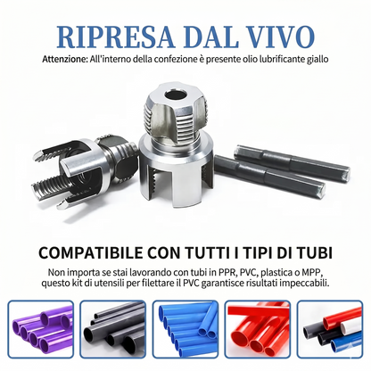 Confezione da 2 - Massimizza Efficienza Attrezzo Filettatura Tubazioni Durevole