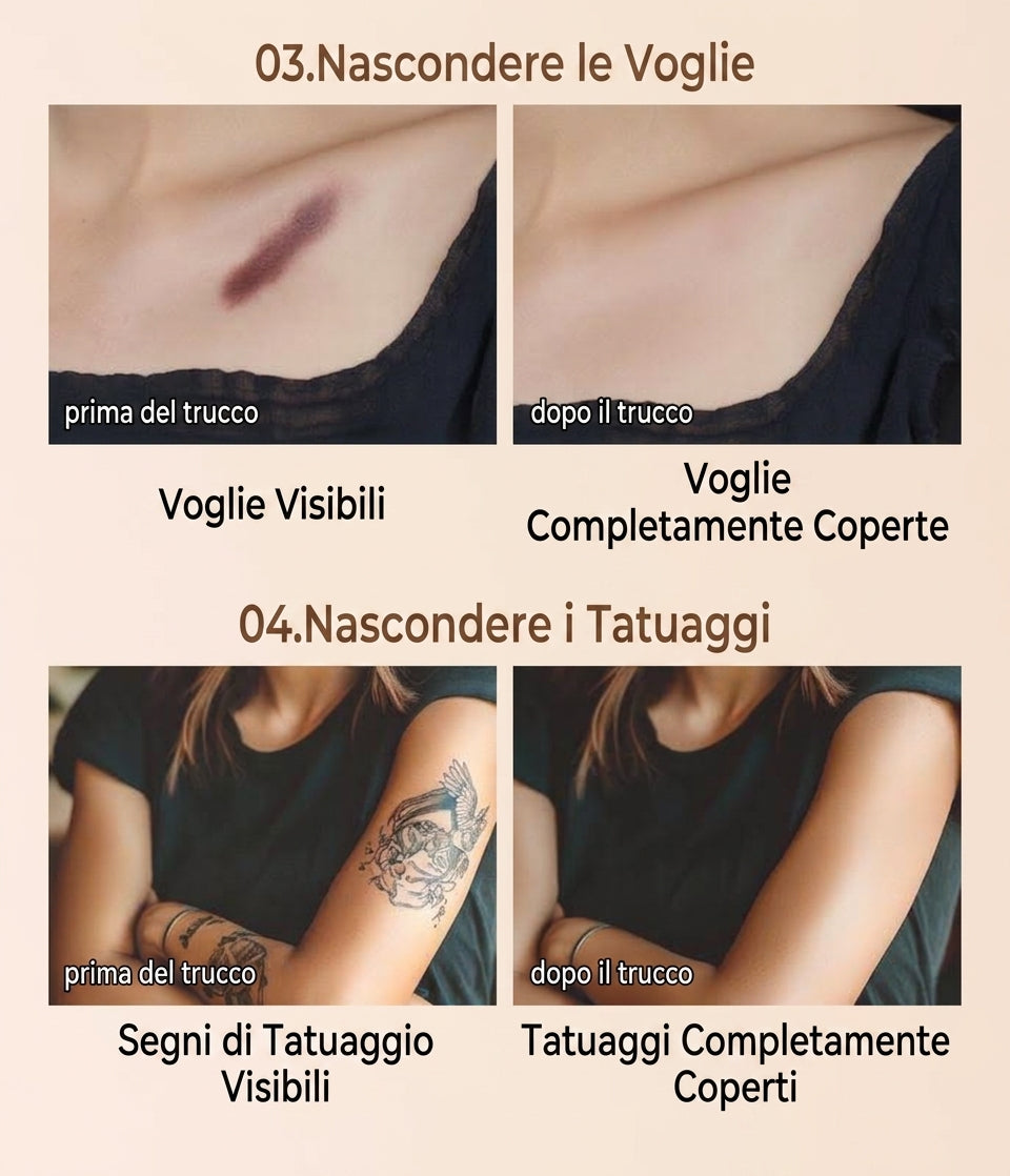 Correttore Viso Copertura Totale Opaco Leggero Waterproof