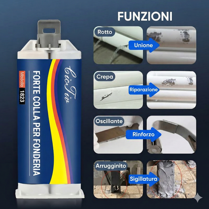 Adesivo per fusione migliorato - Riparazione dei metalli