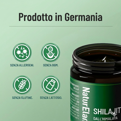 Resina Shilajit originale – 35g di Shilajit dell'Himalaya con acido fulvico