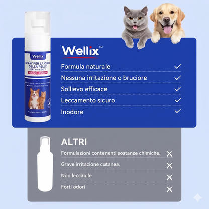 Sollievo Prurito Spray Animali Formula Vegetale 80ml