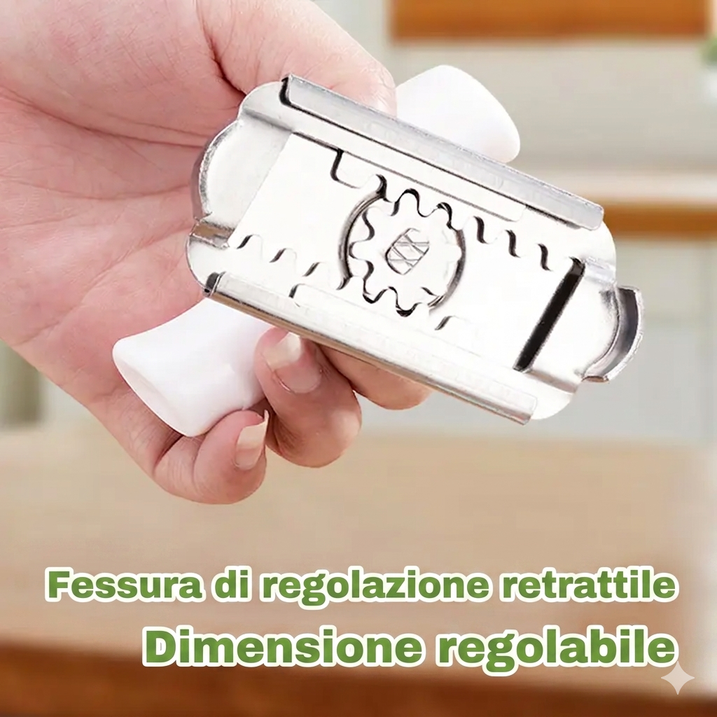 Confezione da 2 - Apertura Facile Apribarattoli in Acciaio Inox per Vasetti