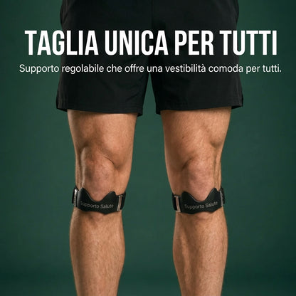 Supporto mirato esattamente nel punto in cui il ginocchio cede