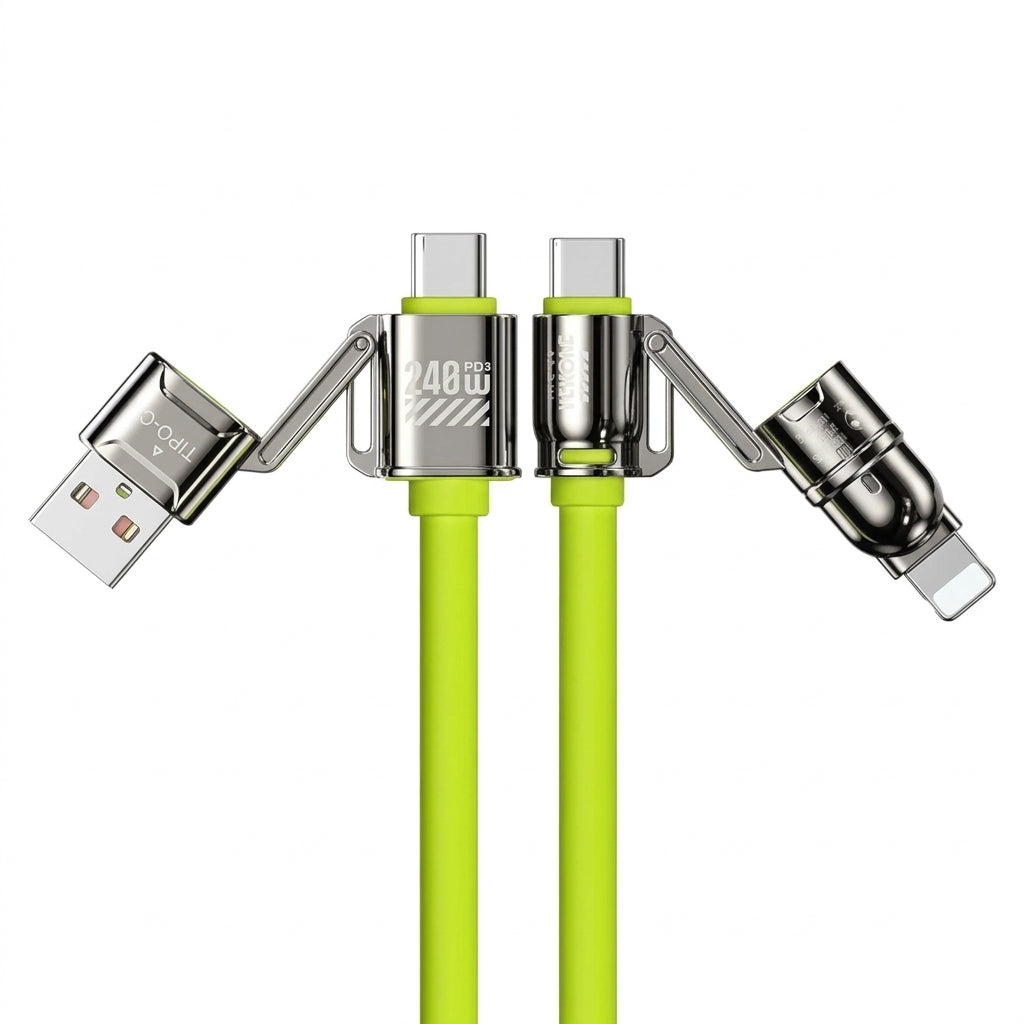 Ricarica Rapida Cavo 4 in 1 Silicone Liquido Alta Velocità