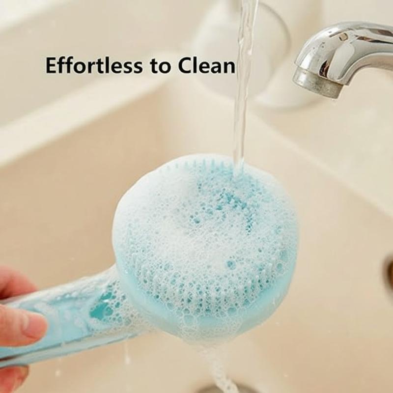 Spazzola 2-in-1 per Bagno e Toelettatura con Dispenser Sapone