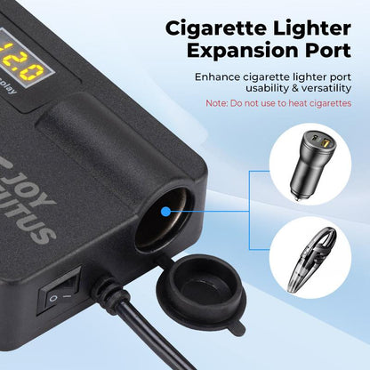 Convertitore 12-24V a 220V con USB QC3.0 e design compatto