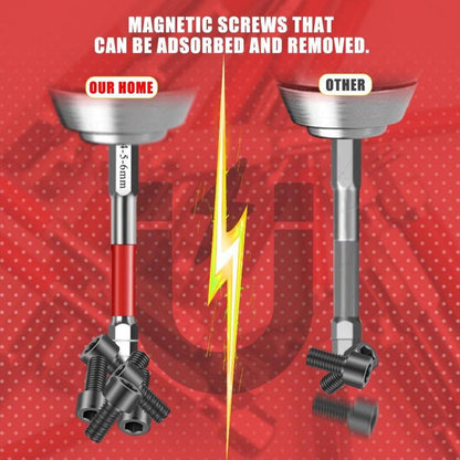 Set Cacciaviti Magnetici con Punta Esagonale per Viti Varie
