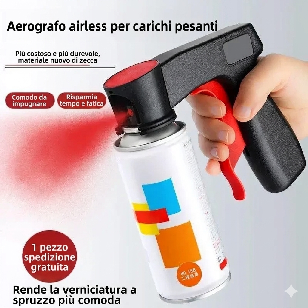 Pistola a spruzzo universale per aerosol – Impugnatura ergonomica per ristrutturazioni e cambio colore