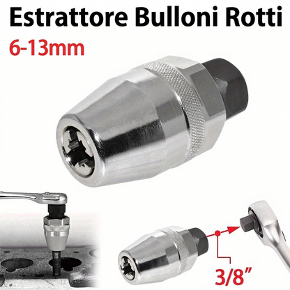 Rimozione Viti Rotte Set Estrattore 6-13mm Manuale Resistente
