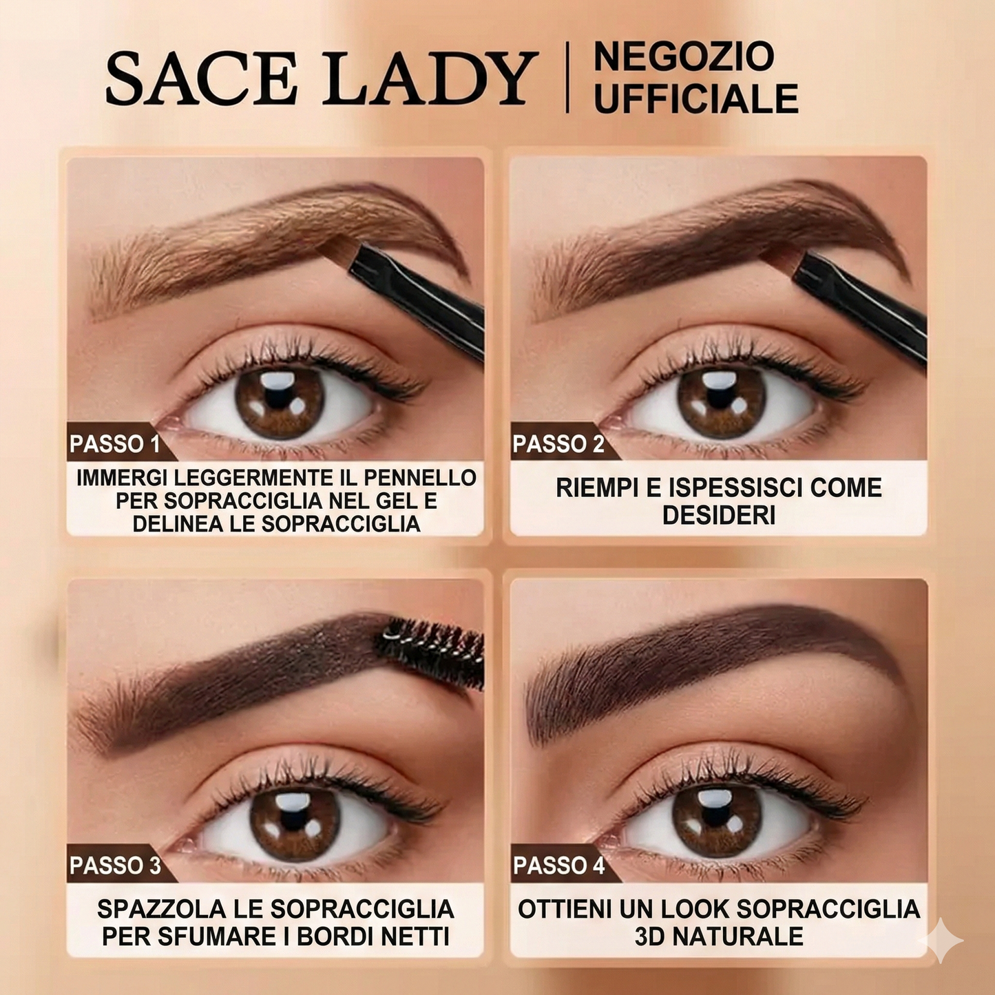 Gel per sopracciglia 3D - 6 ml