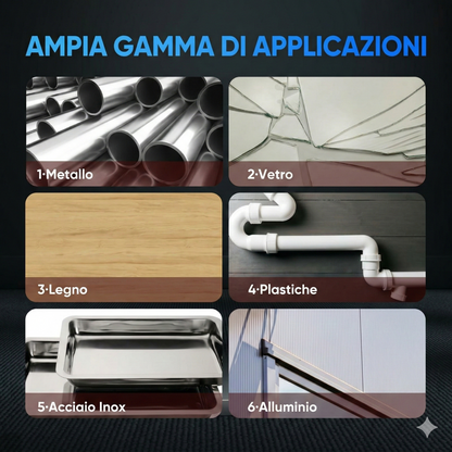 Adesivo per fusione migliorato - Riparazione dei metalli