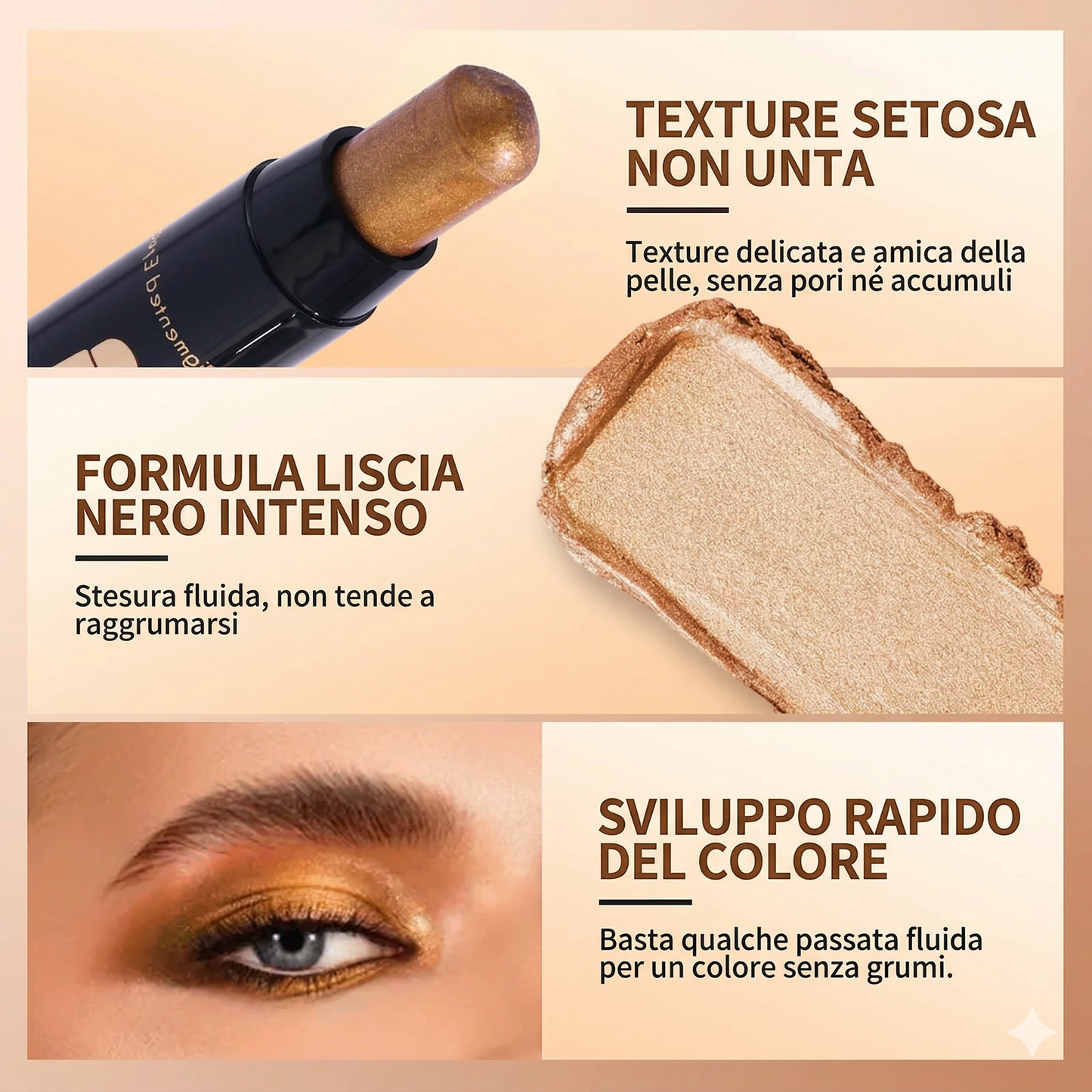 Set di 6 stick ombretto – Illuminante in crema