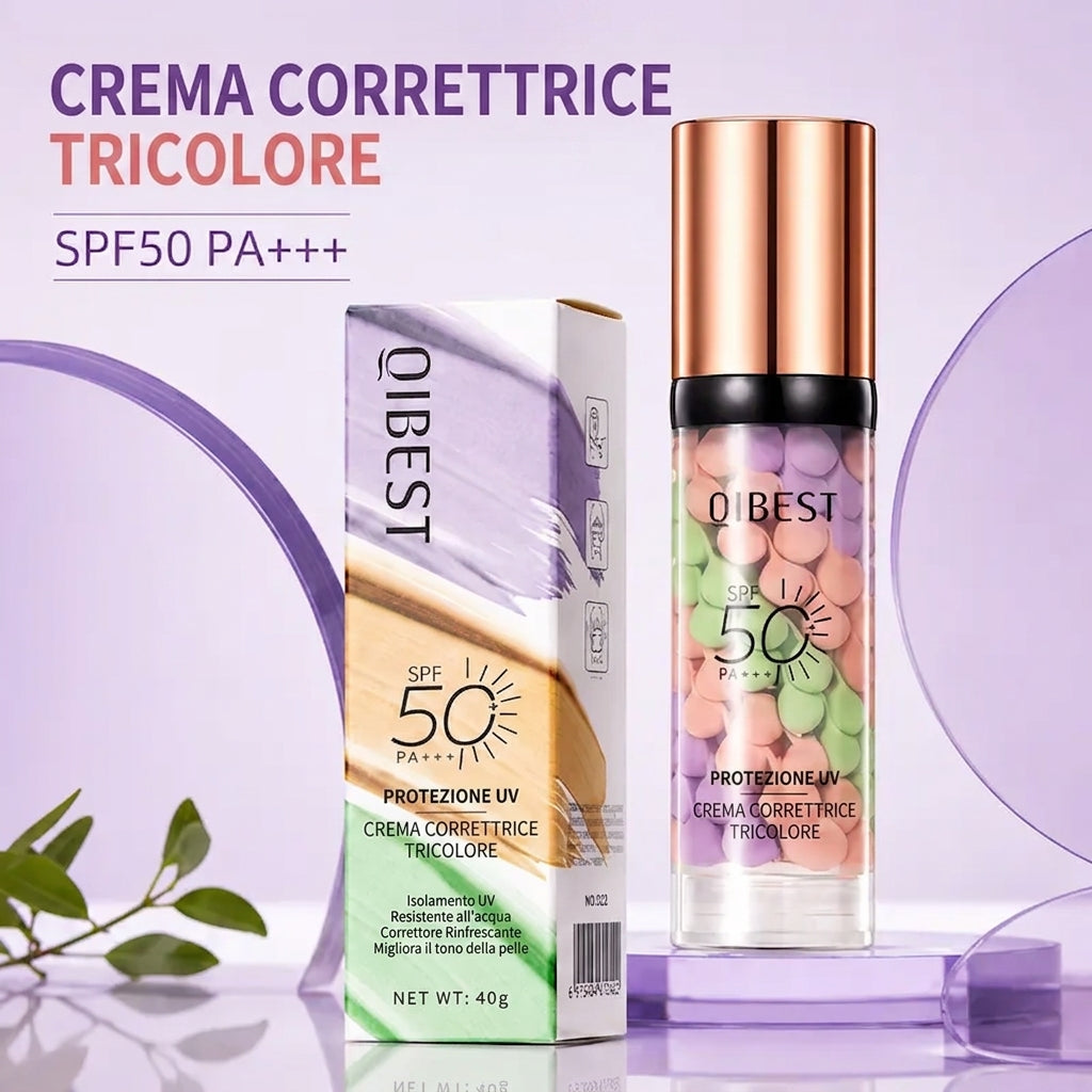 Crema Protettiva Colorata SPF 50 Idratante Opacizzante Waterproof