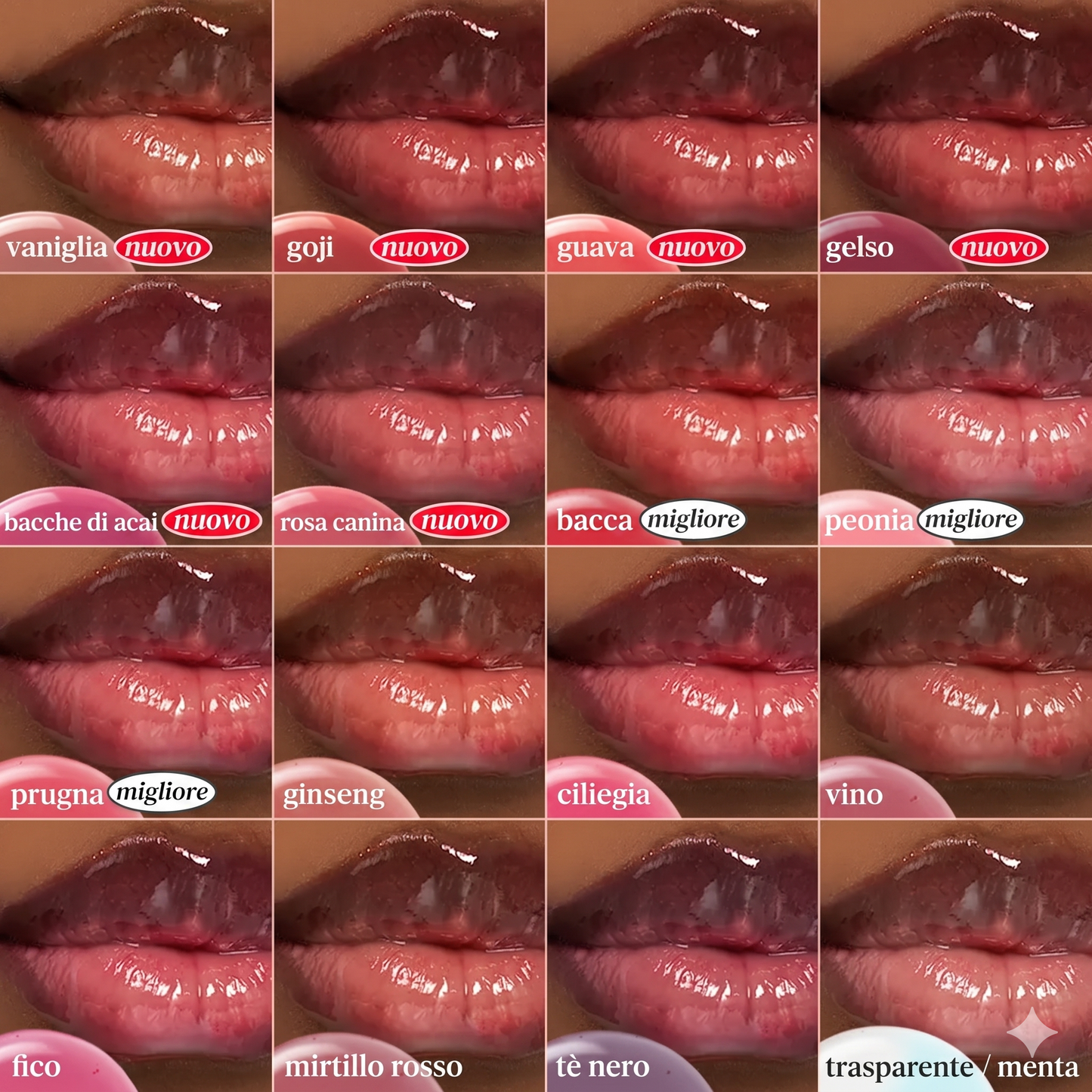 (Confezione da 3) - Idratazione Intensa Rossetto Nooni Apple Effetto Lucido Duo Trio