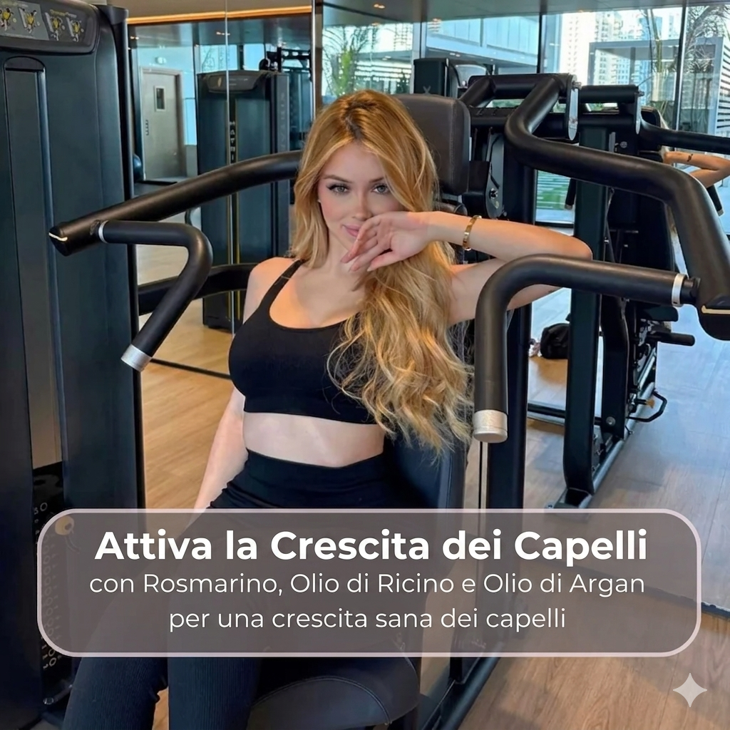 Olio vegano per capelli per una crescita rapida