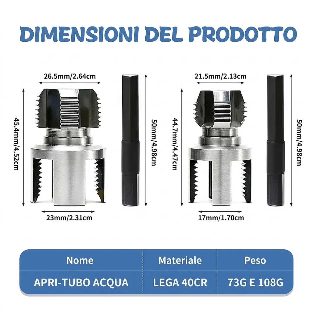 Confezione da 2 - Massimizza Efficienza Attrezzo Filettatura Tubazioni Durevole