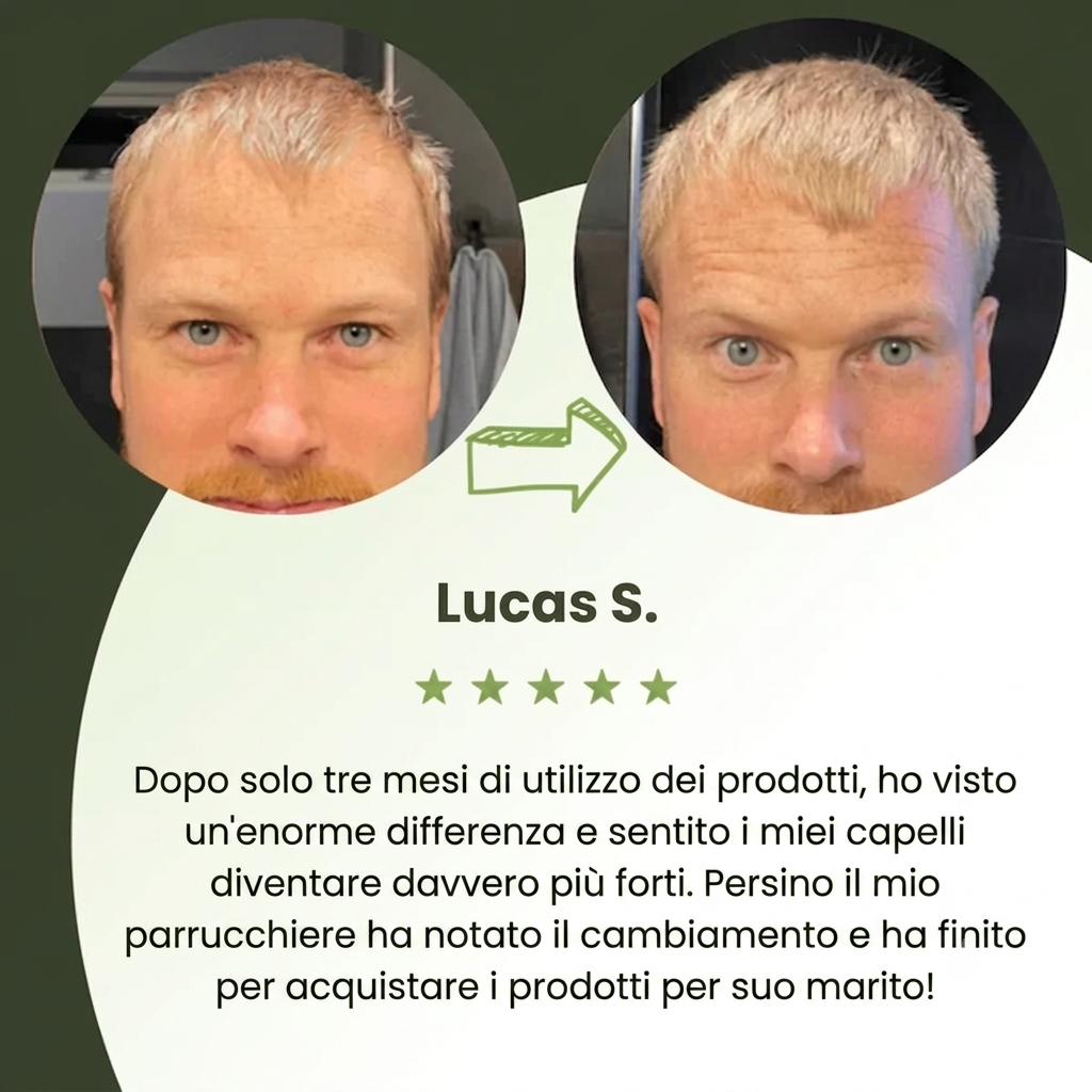 Siero per la crescita dei capelli da uomo