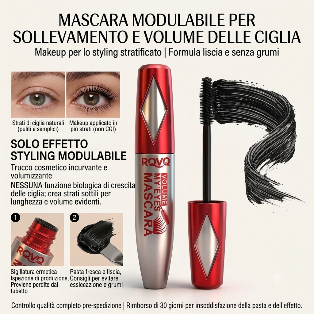 Ciglia Definite Mascara Effetto Lifting 24 Ore Senza Sbavature