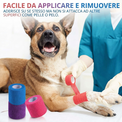 Confezione da 10 - Supporto Elastico Traspirante per Caviglia e Gomito, Autoadesivo