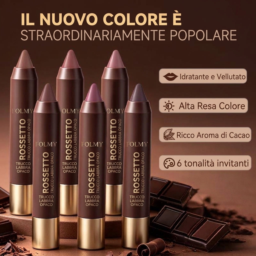 Lunga Durata Rossetto Opaco Set 6 Pezzi Resistente All’Acqua